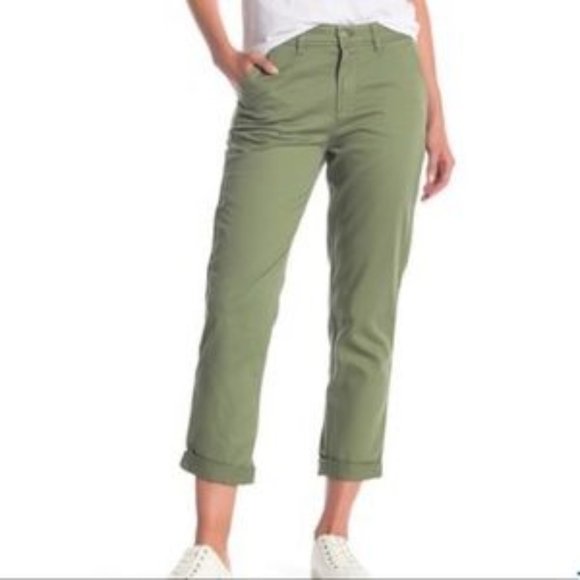 j crew high rise slim boy chino